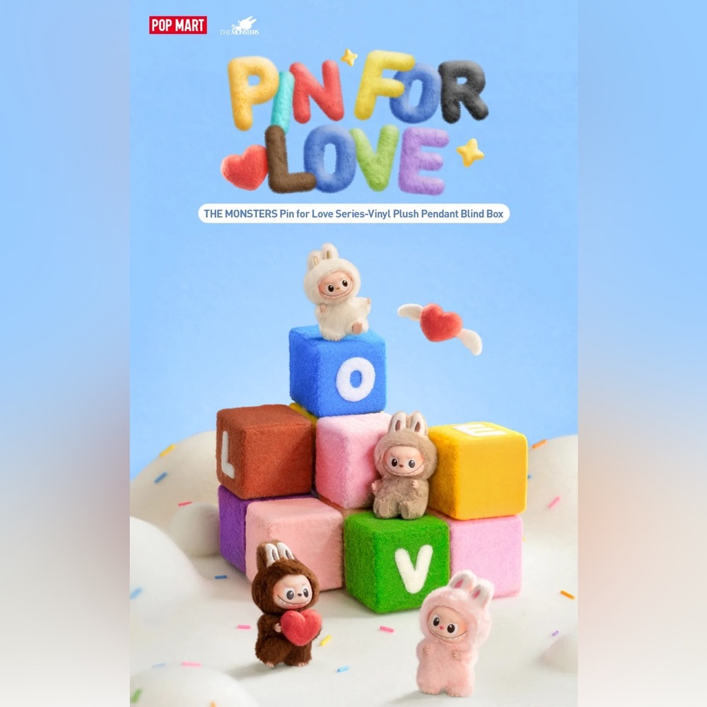 Pin for Love Series Vinyl Plush Pendant - Confirmed